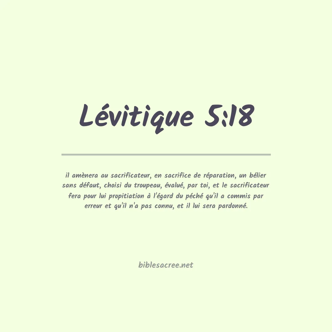 Lévitique - 5:18
