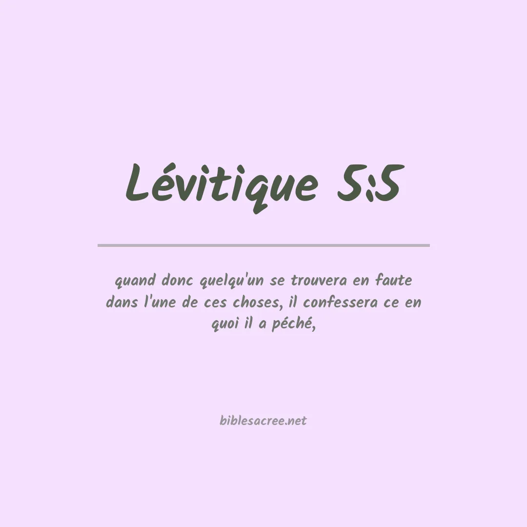 Lévitique - 5:5
