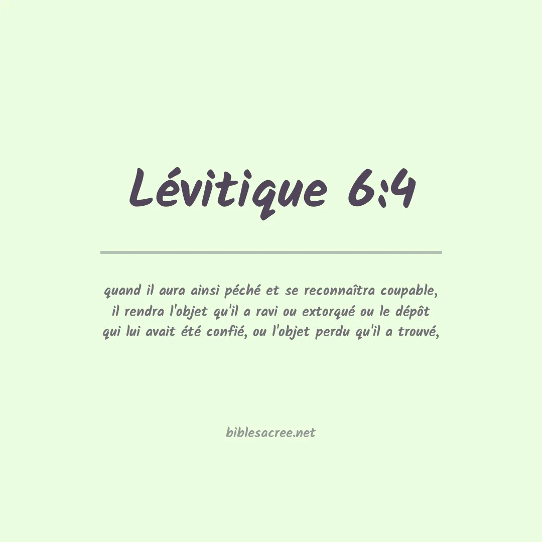 Lévitique - 6:4