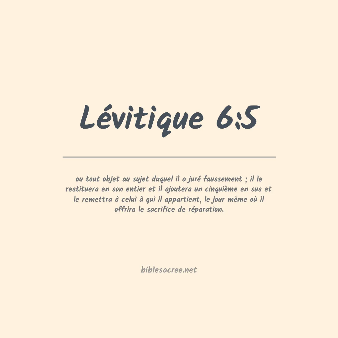 Lévitique - 6:5