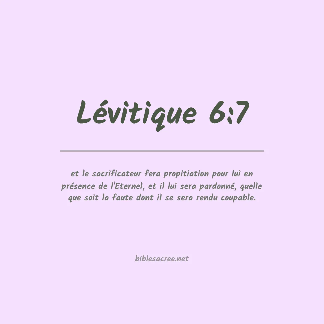 Lévitique - 6:7