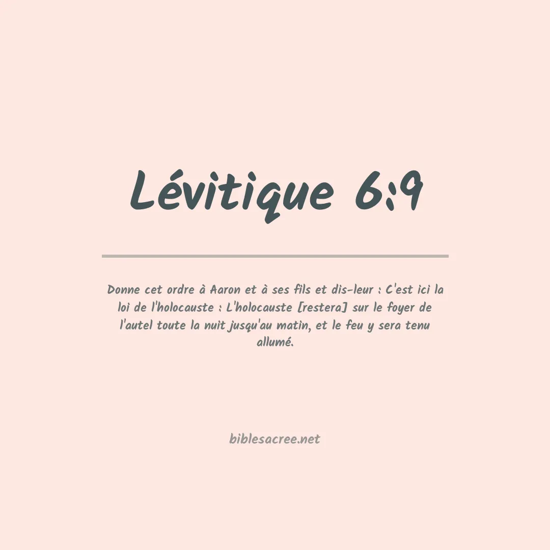 Lévitique - 6:9