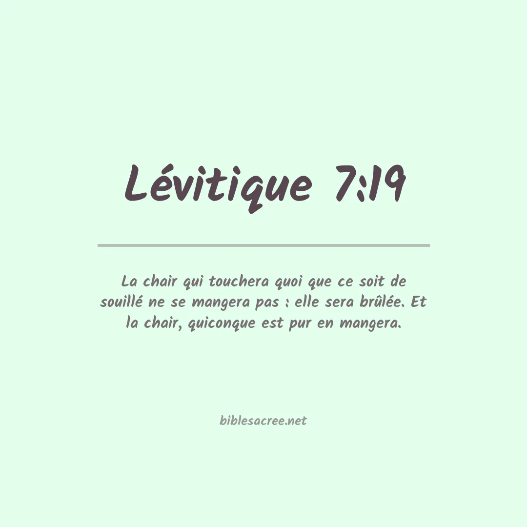 Lévitique - 7:19