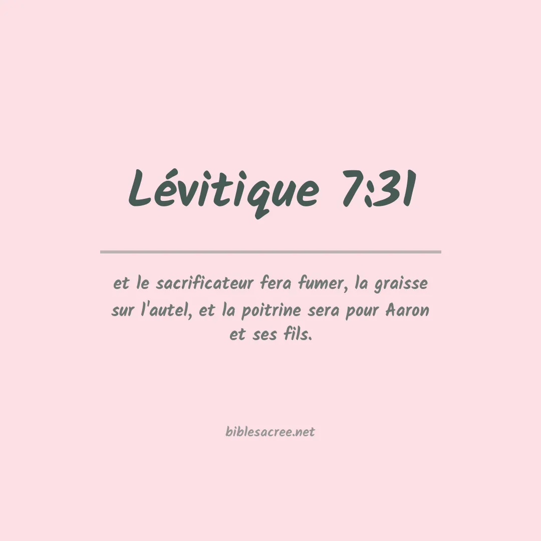 Lévitique - 7:31