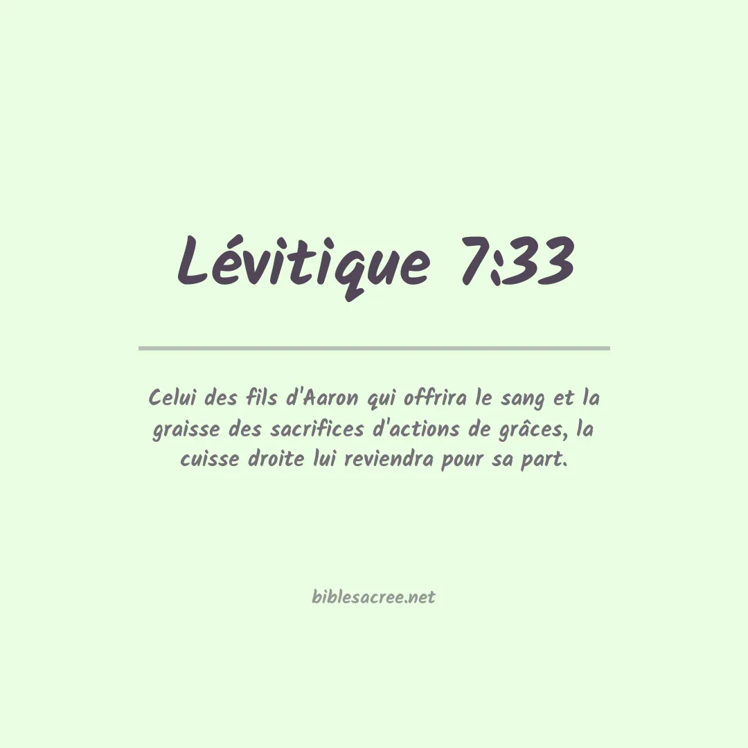 Lévitique - 7:33