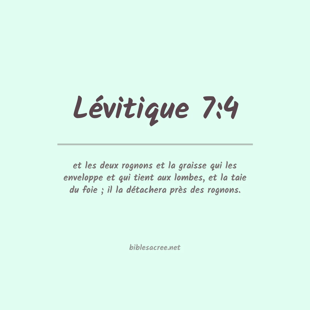 Lévitique - 7:4