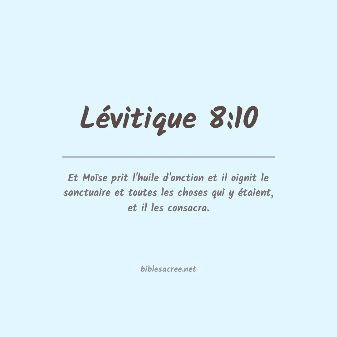 Lévitique - 8:10