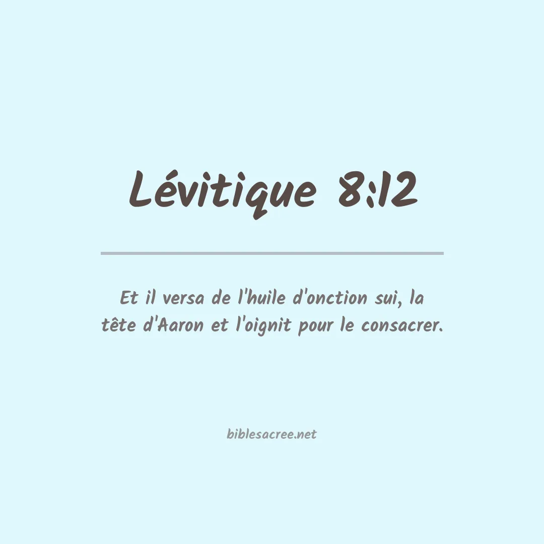 Lévitique - 8:12