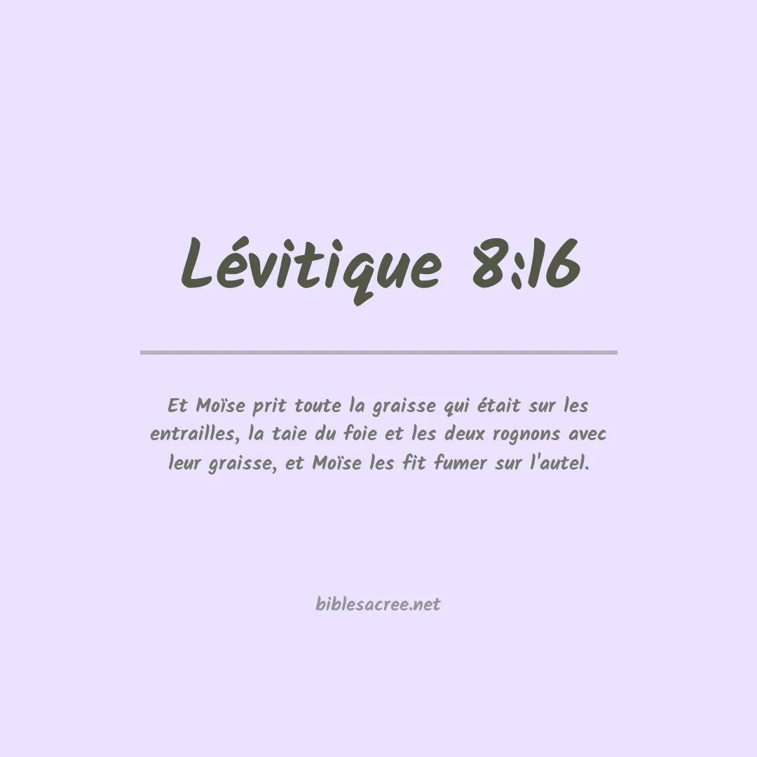 Lévitique - 8:16