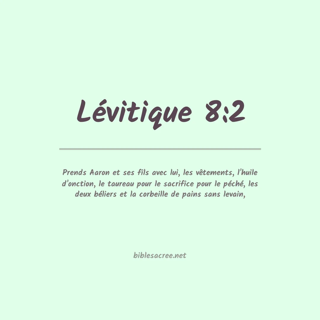Lévitique - 8:2