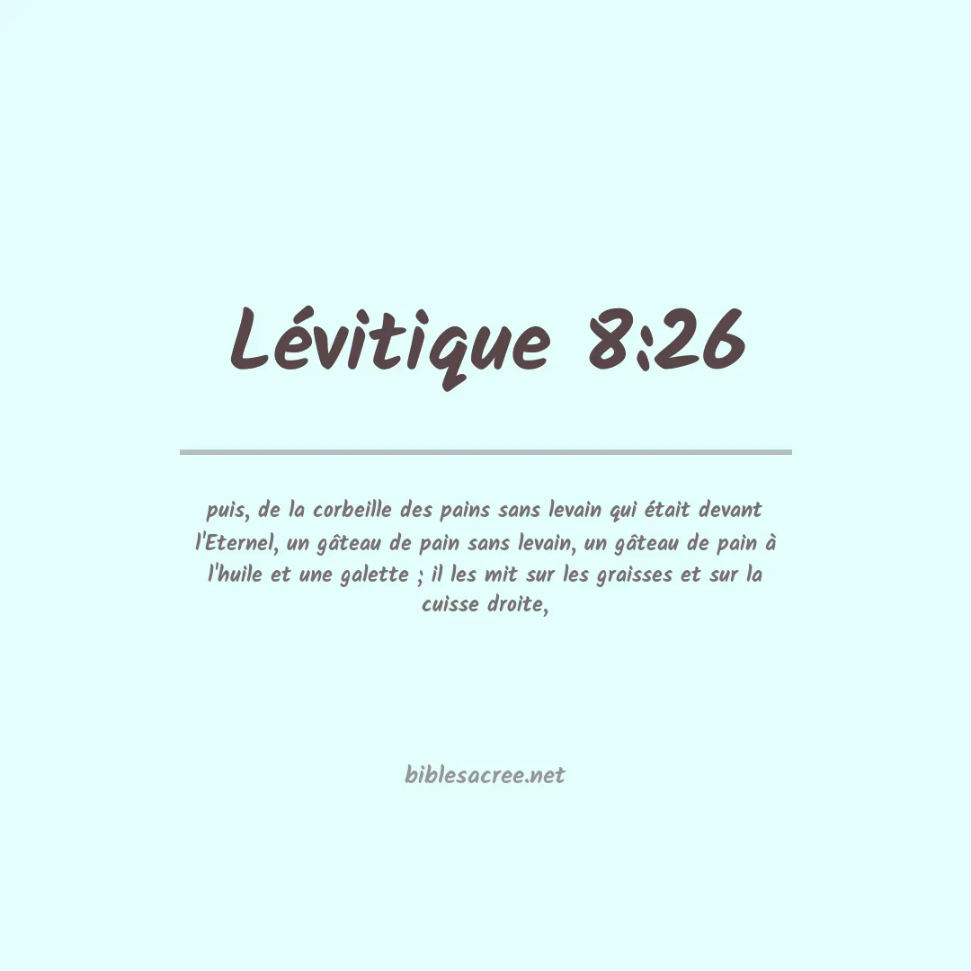 Lévitique - 8:26