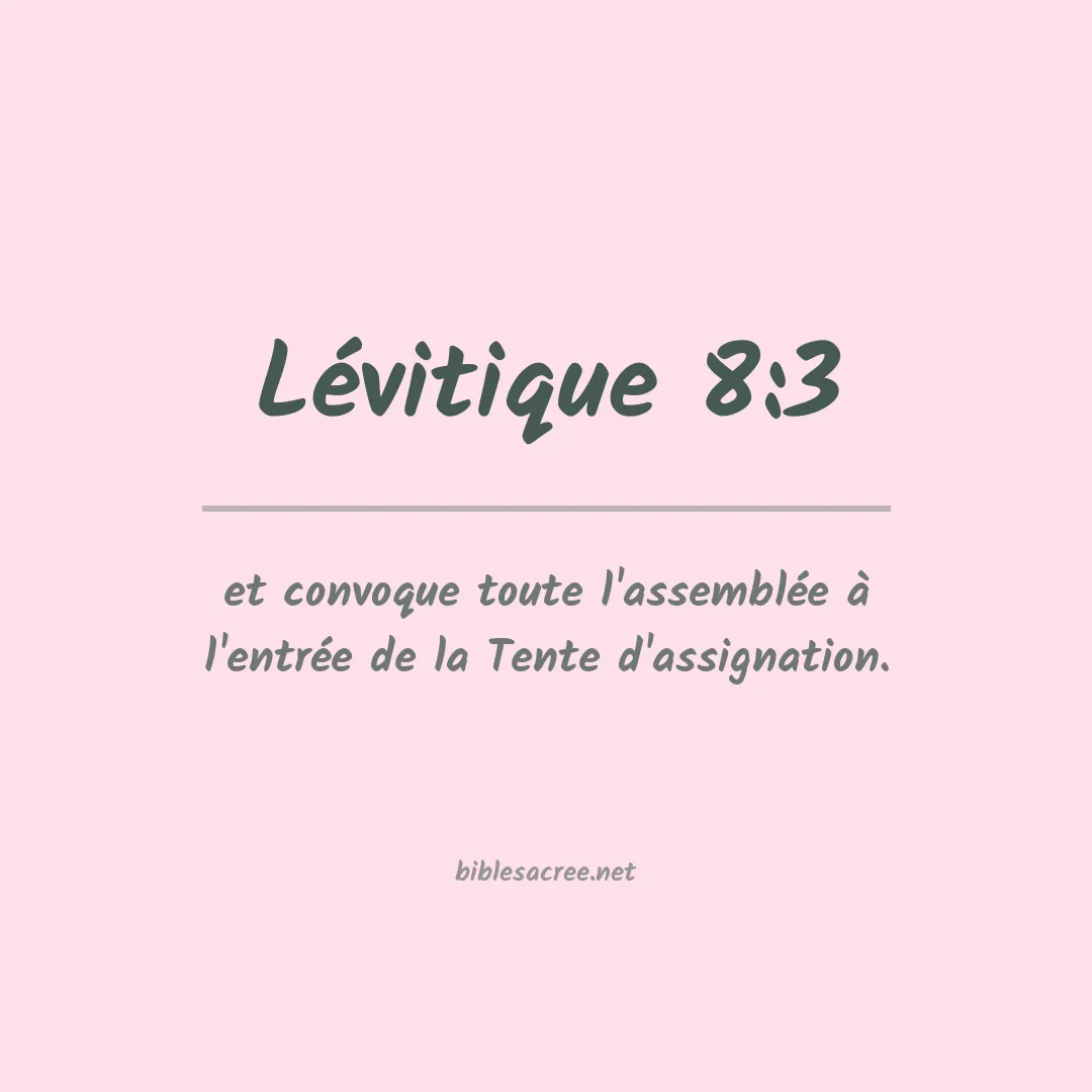Lévitique - 8:3