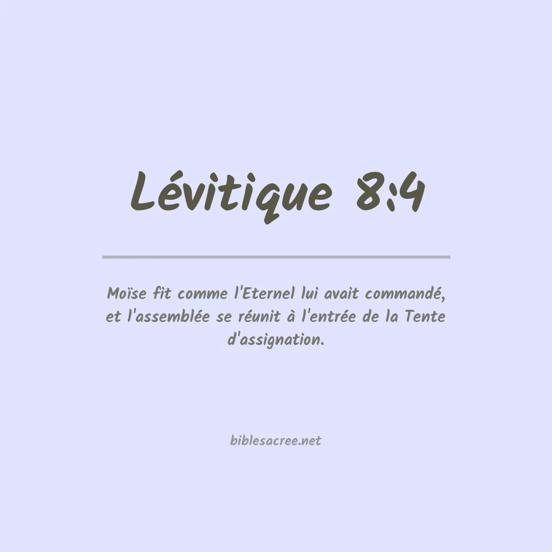 Lévitique - 8:4