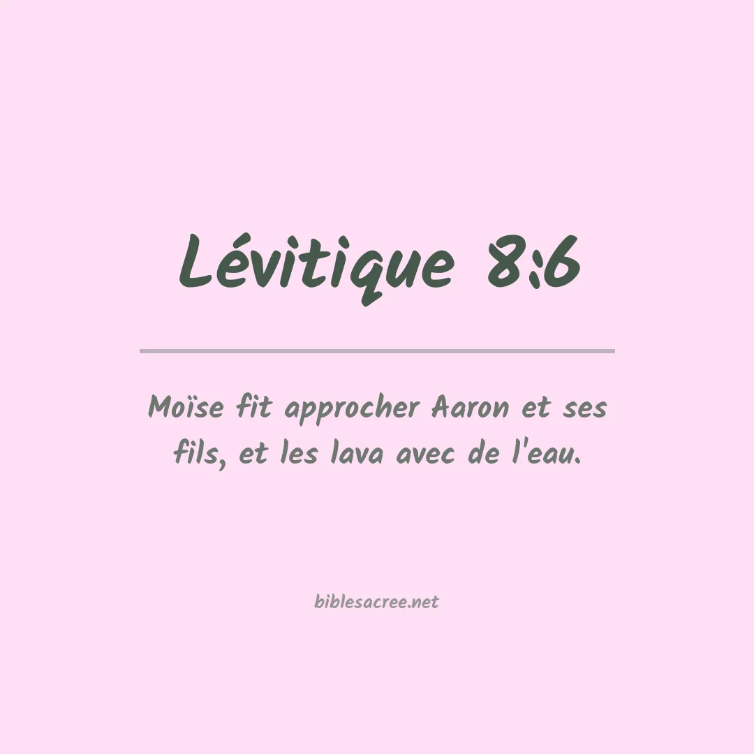 Lévitique - 8:6