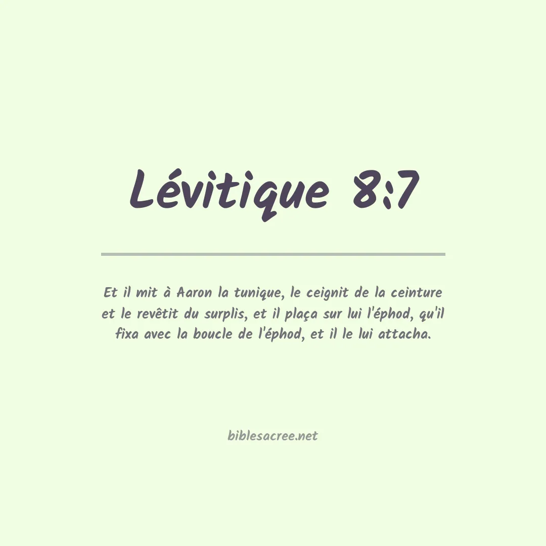 Lévitique - 8:7