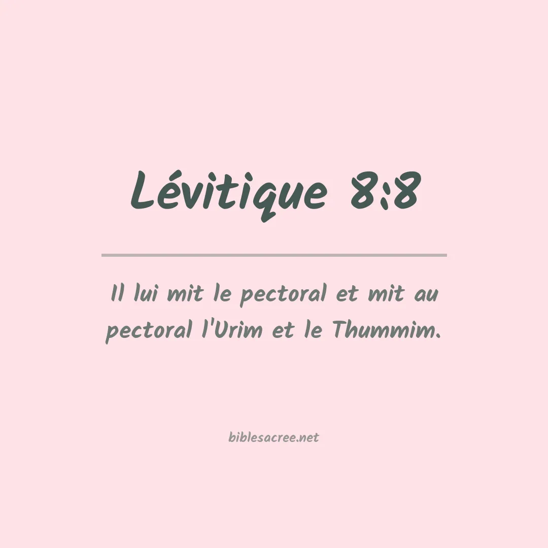 Lévitique - 8:8