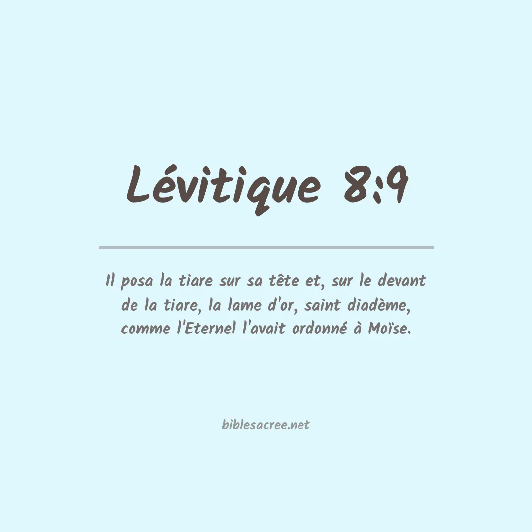 Lévitique - 8:9