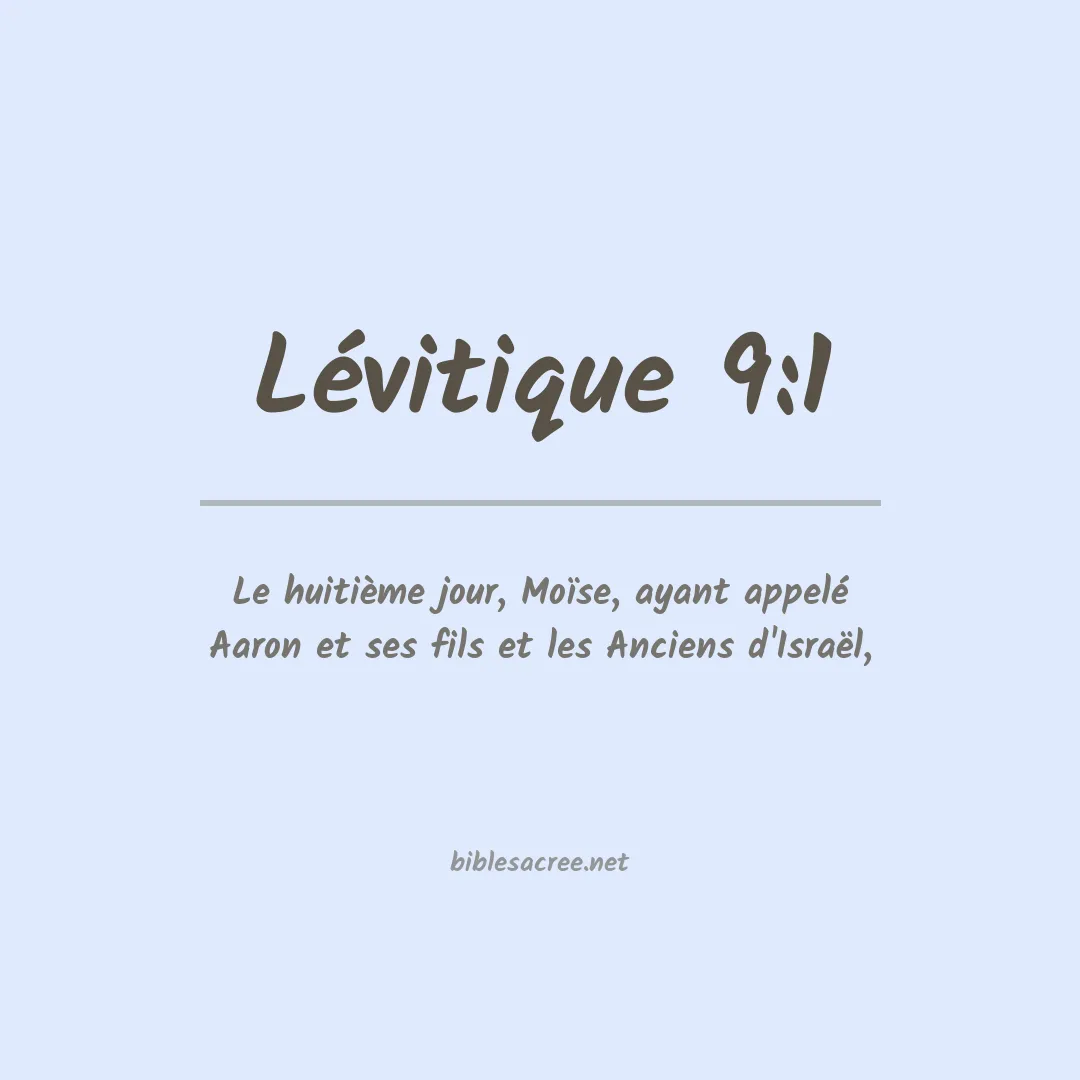 Lévitique - 9:1