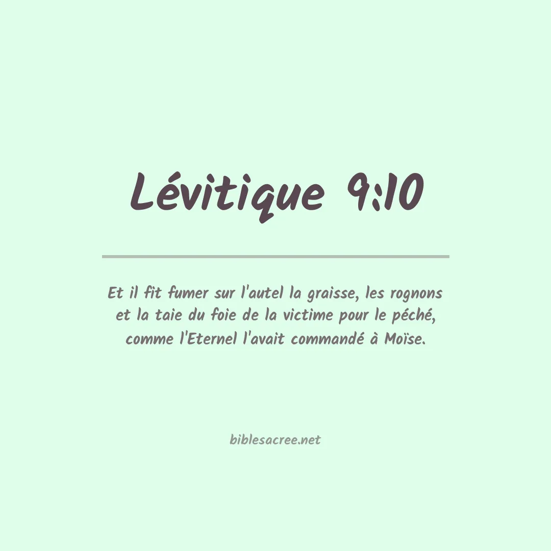 Lévitique - 9:10