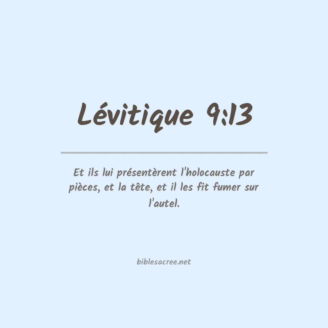 Lévitique - 9:13