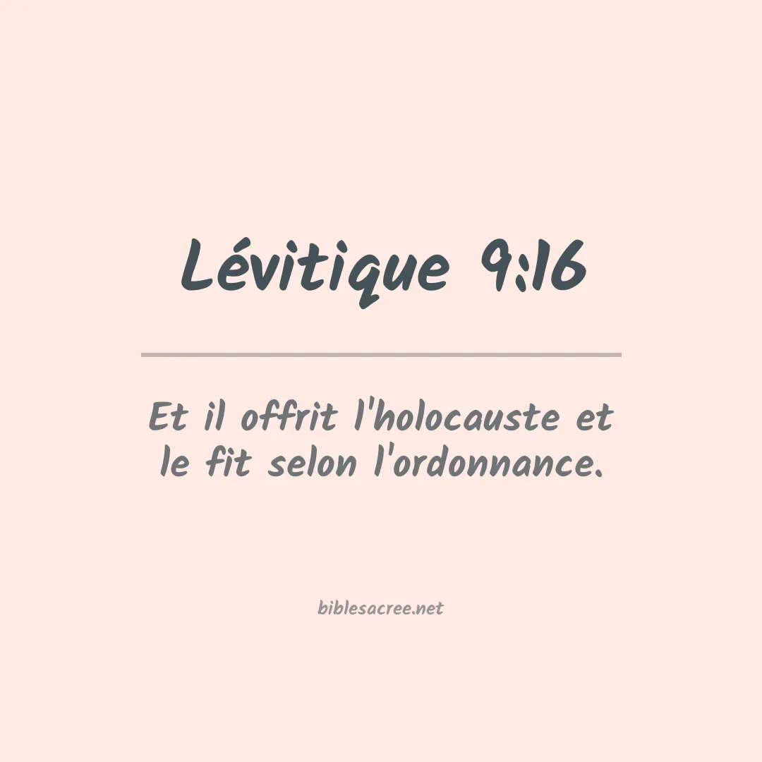 Lévitique - 9:16