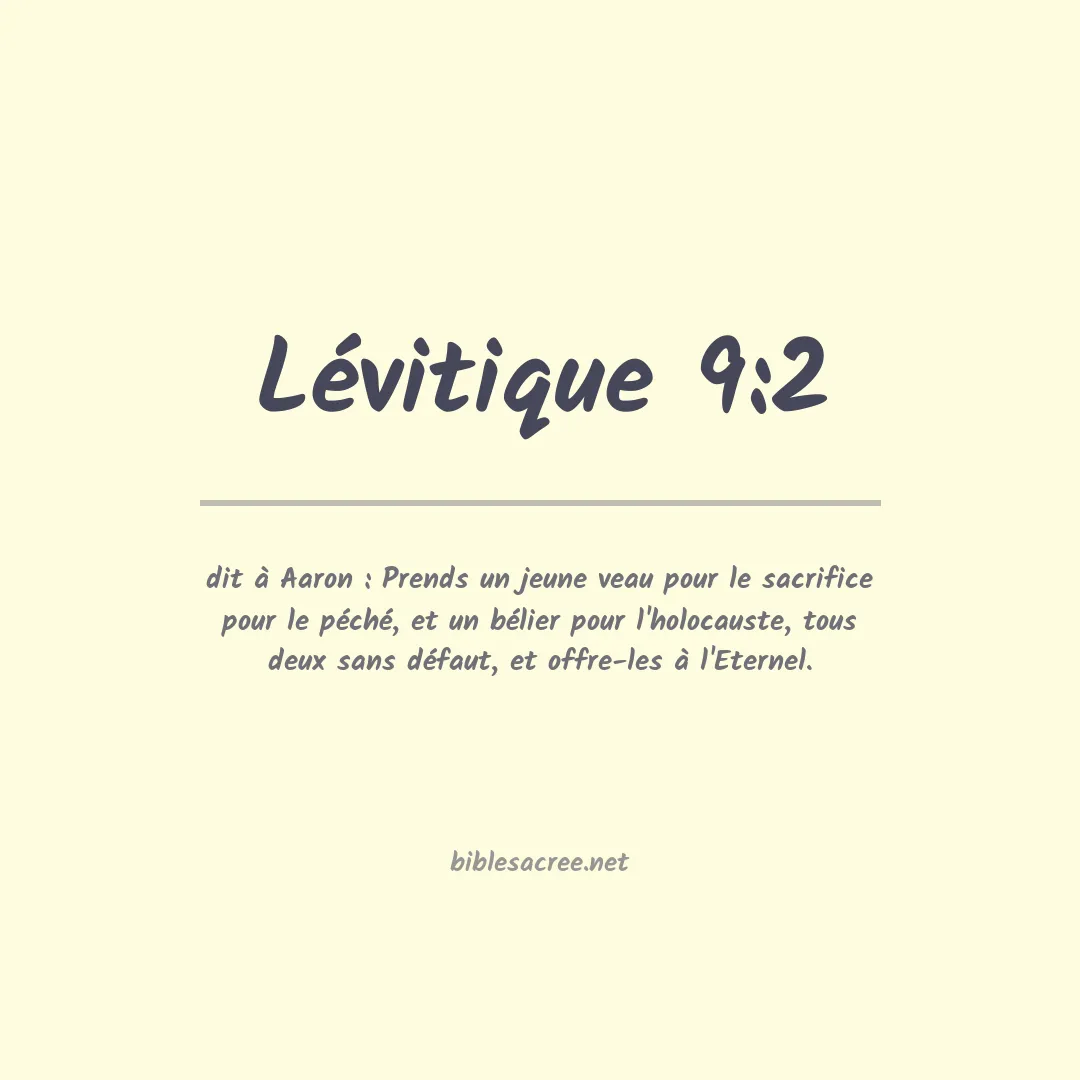 Lévitique - 9:2