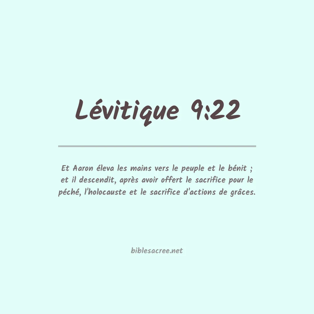 Lévitique - 9:22