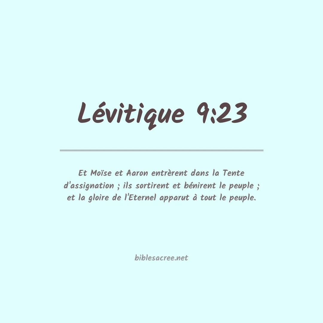 Lévitique - 9:23