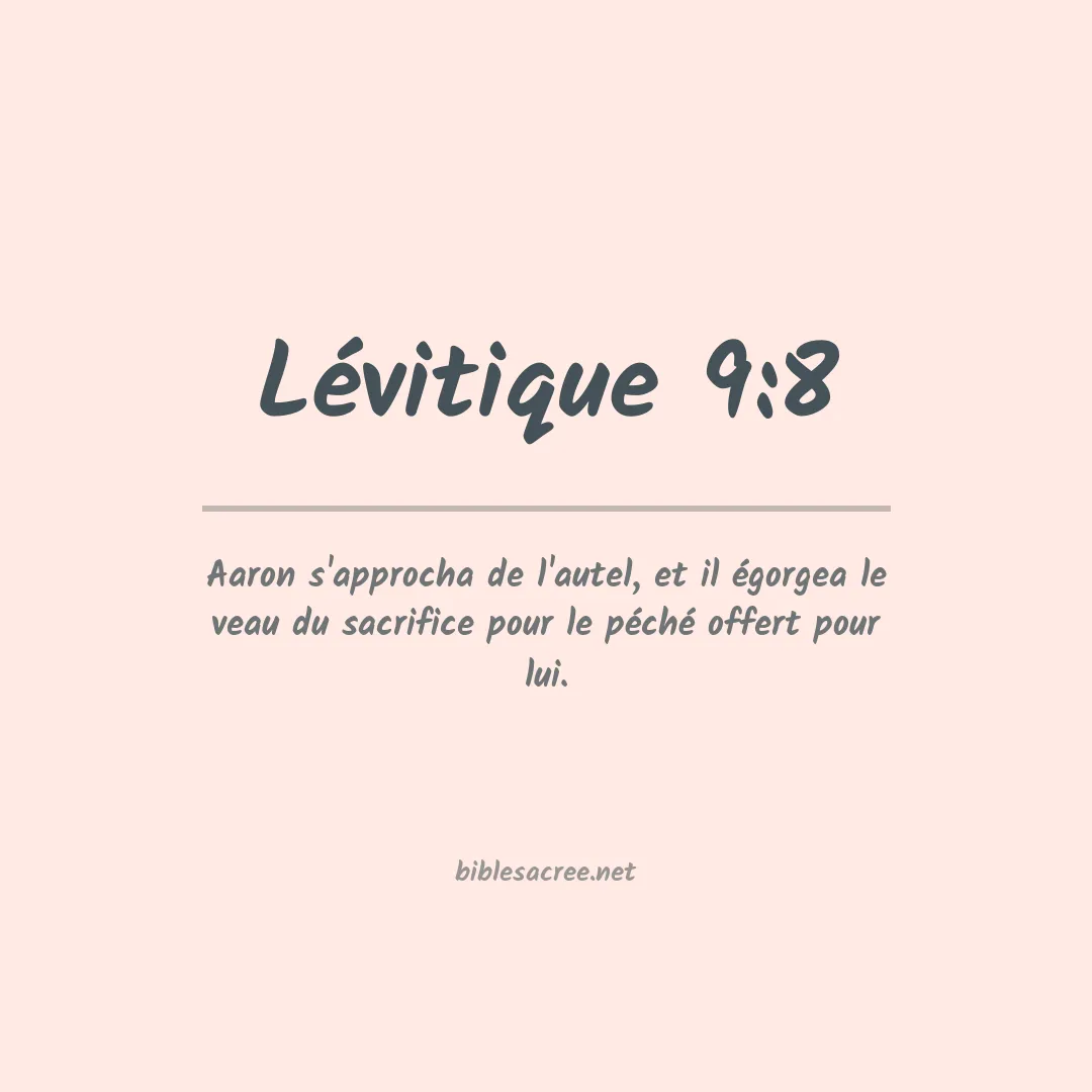 Lévitique - 9:8