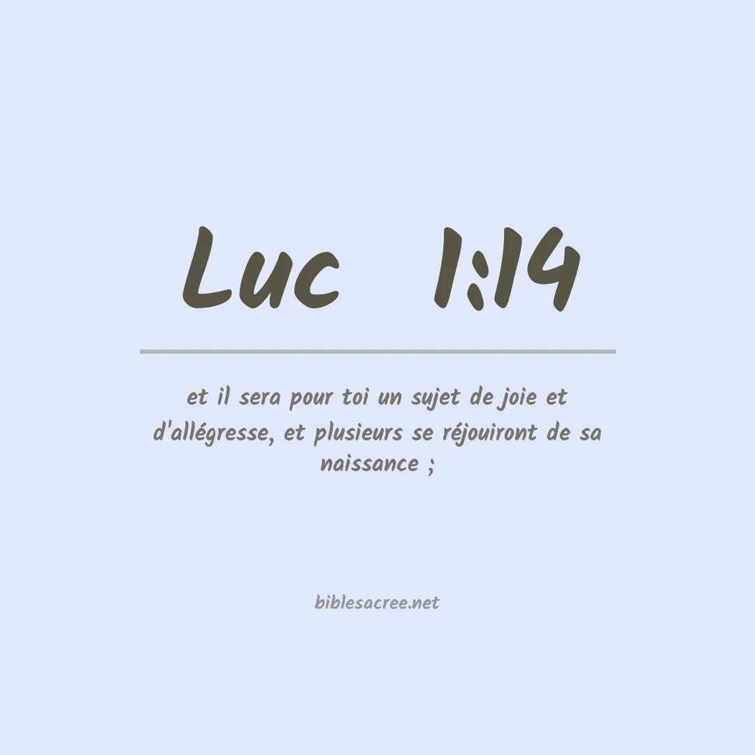 Luc  - 1:14