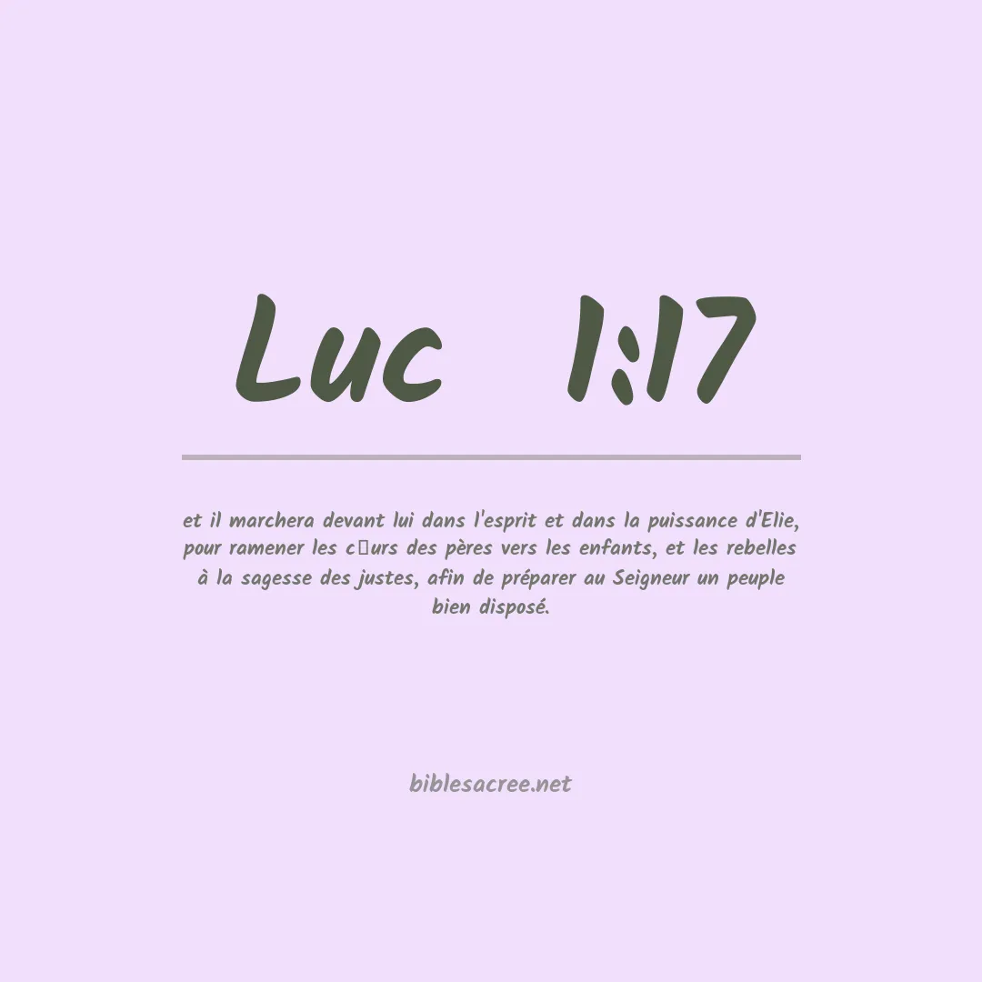 Luc  - 1:17