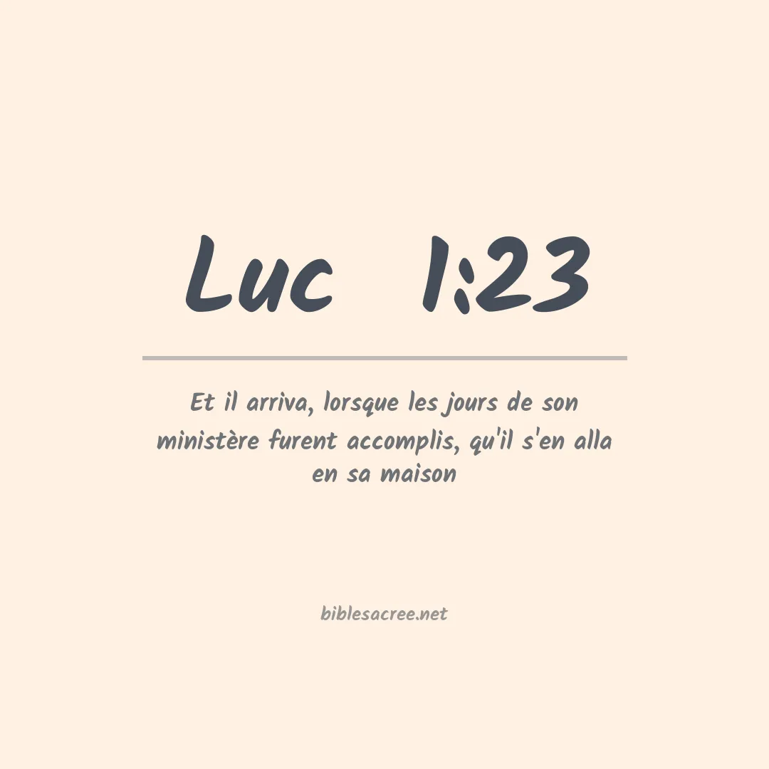 Luc  - 1:23