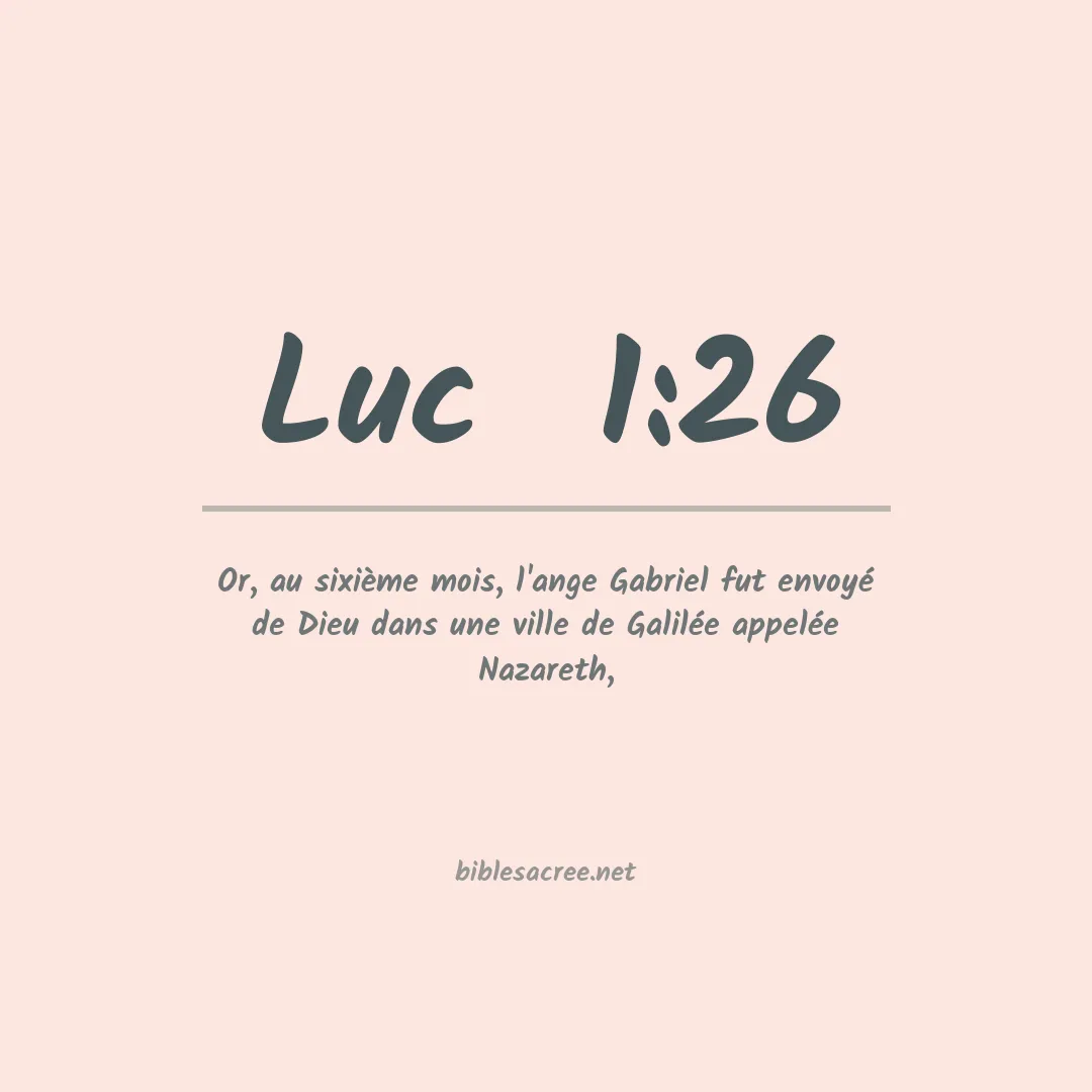 Luc  - 1:26