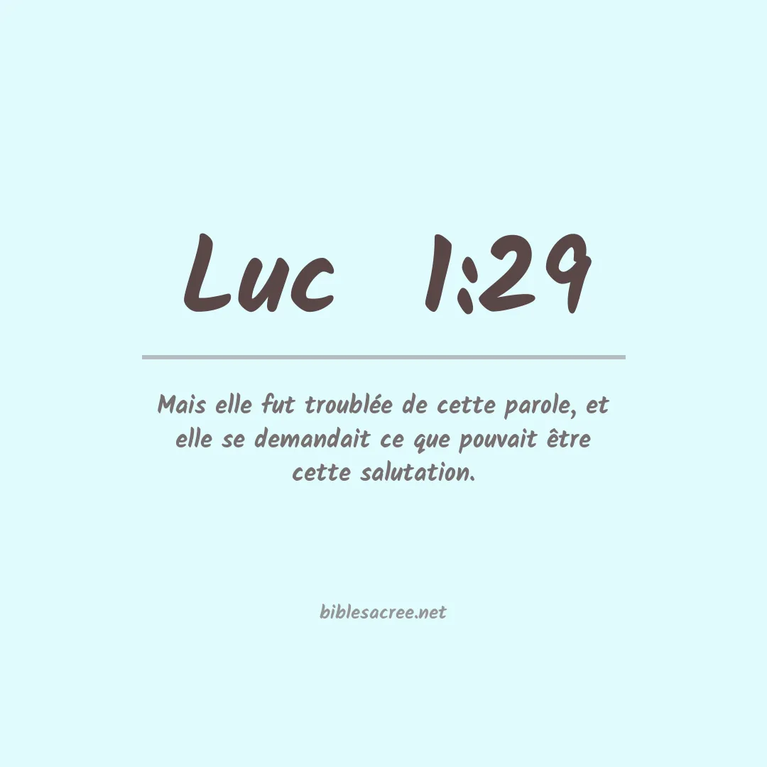 Luc  - 1:29