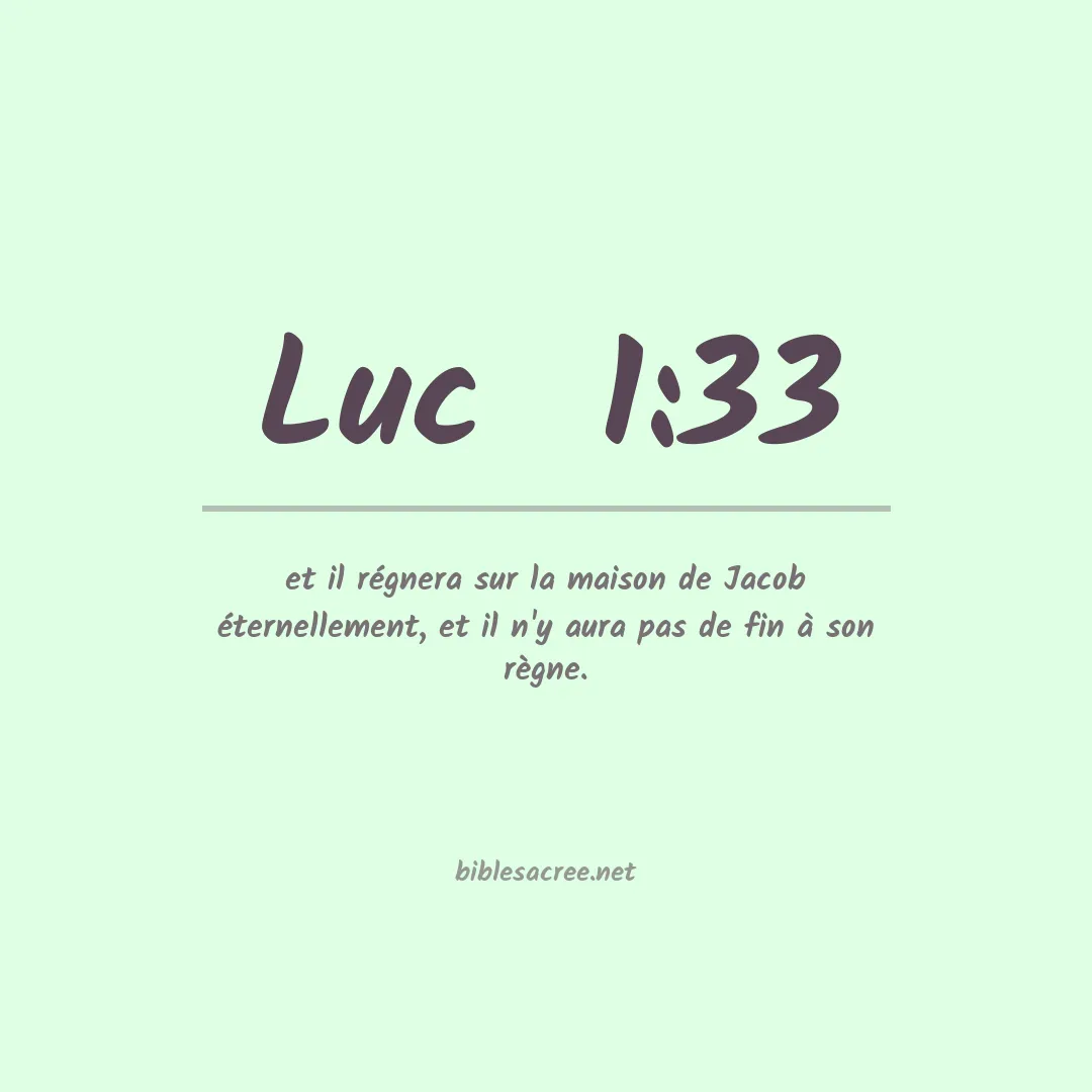 Luc  - 1:33