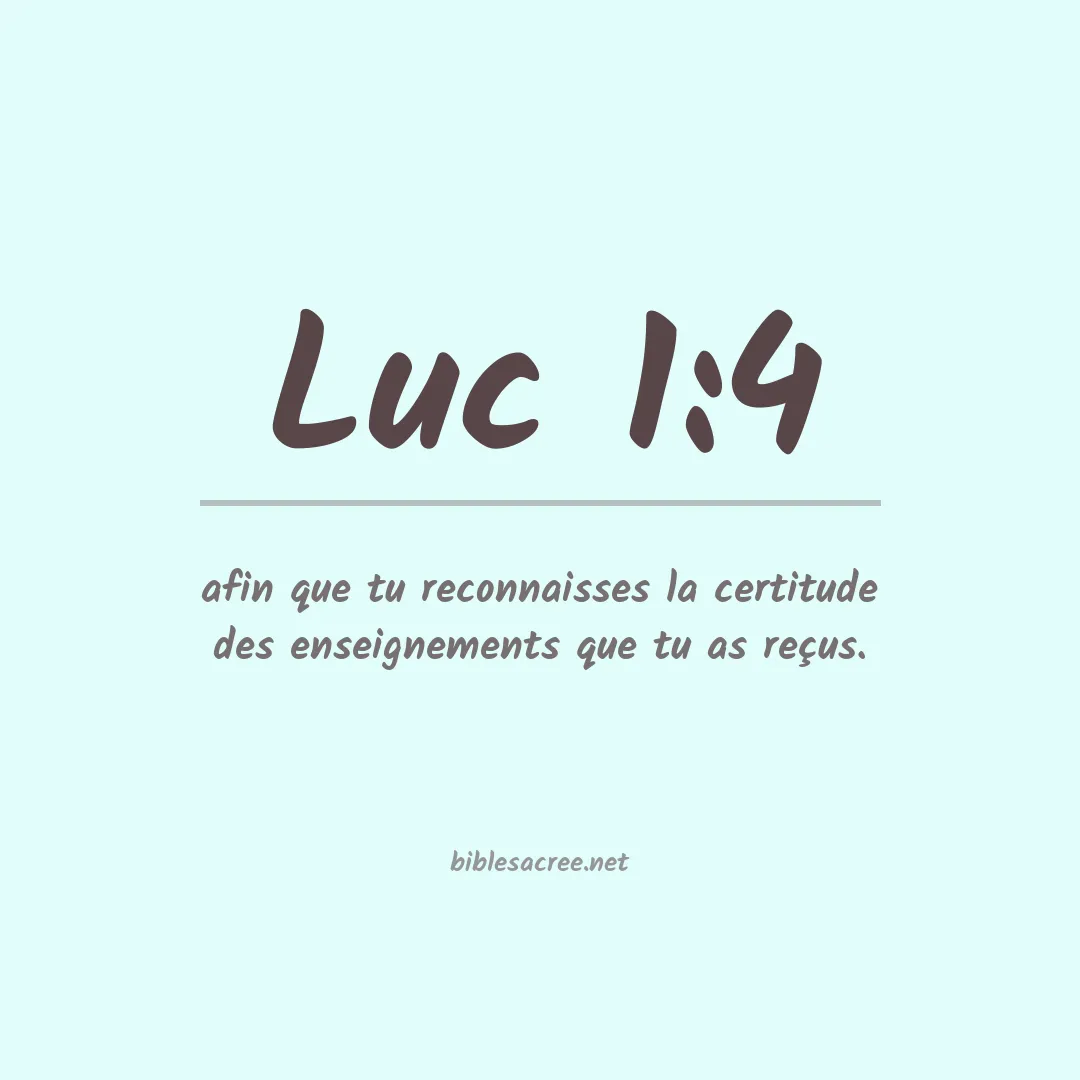 Luc - 1:4
