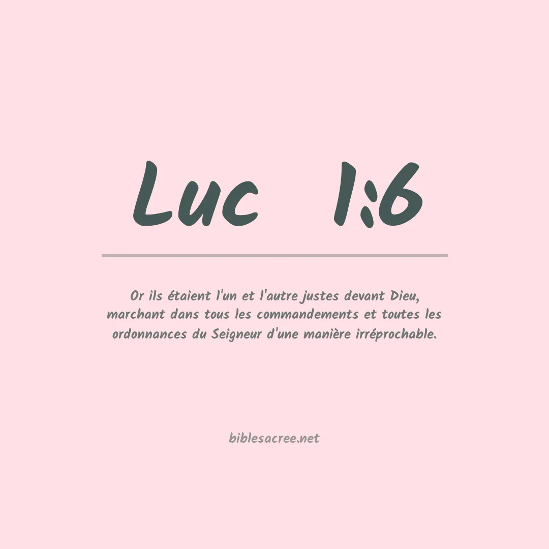 Luc  - 1:6