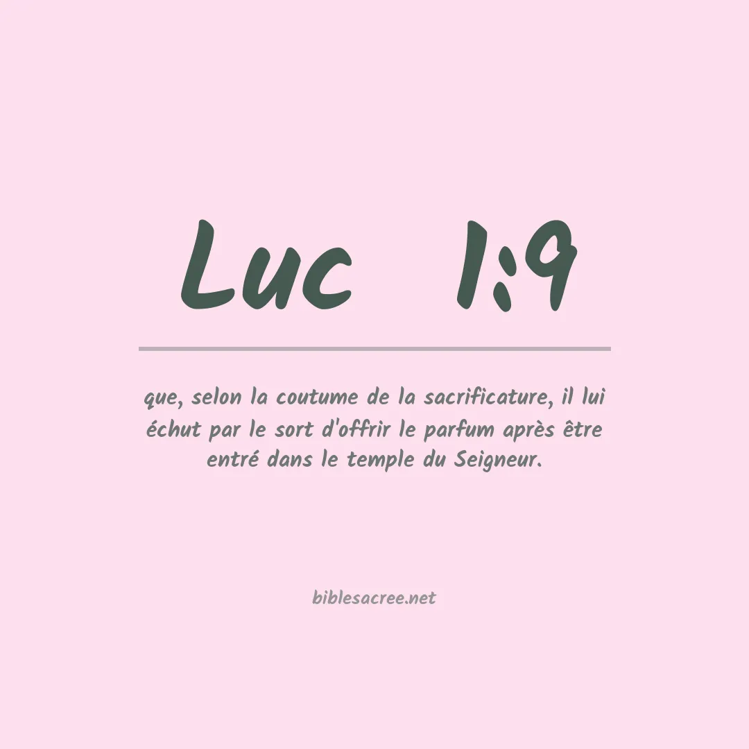 Luc  - 1:9