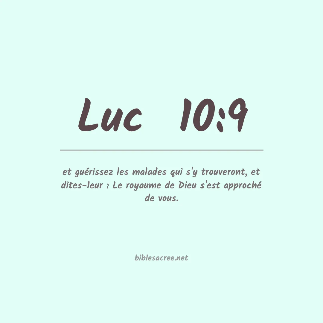 Luc  - 10:9