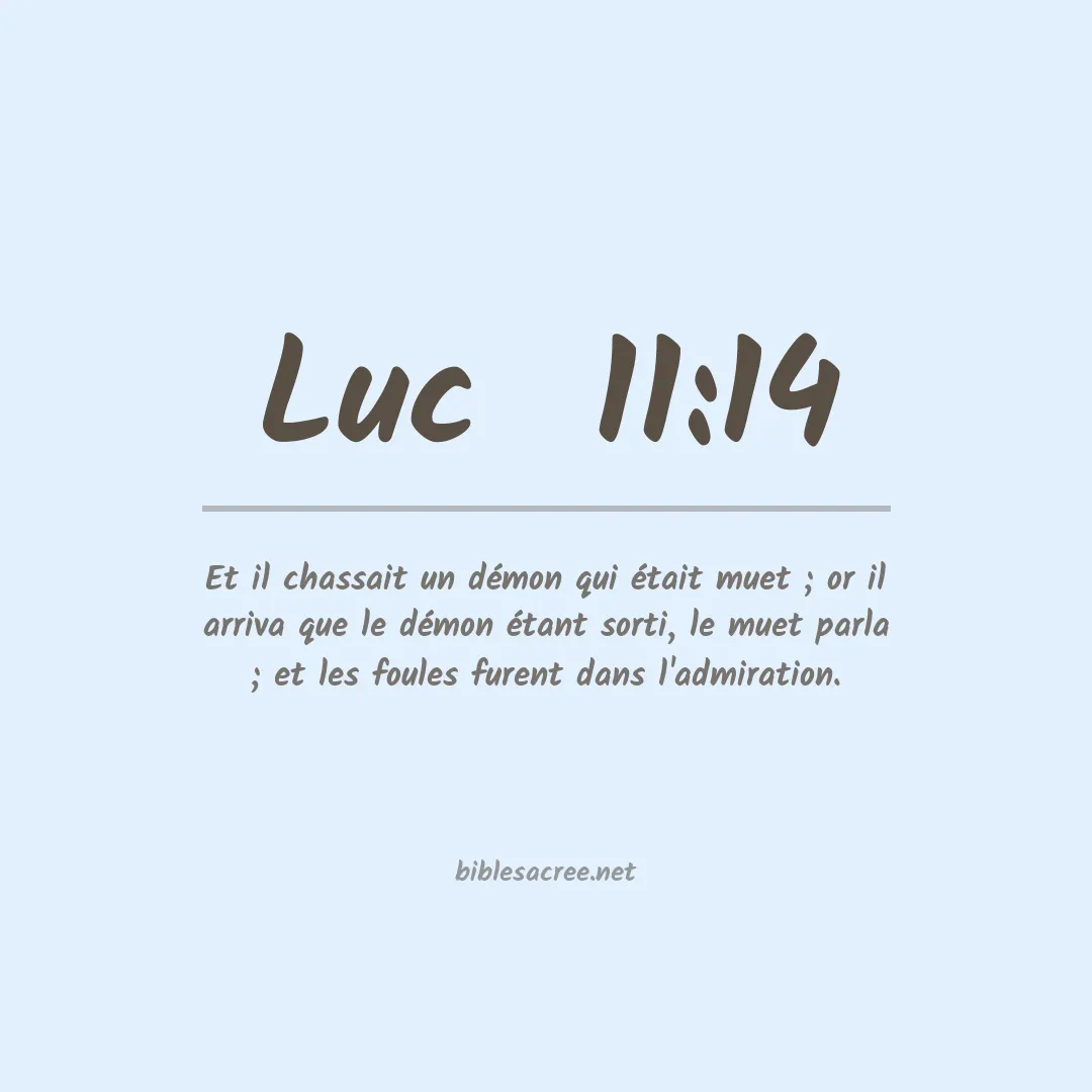 Luc  - 11:14