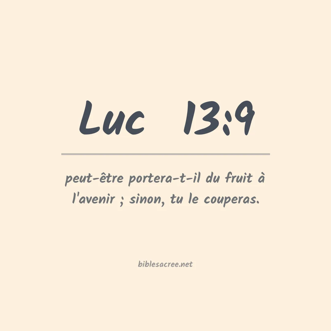 Luc  - 13:9