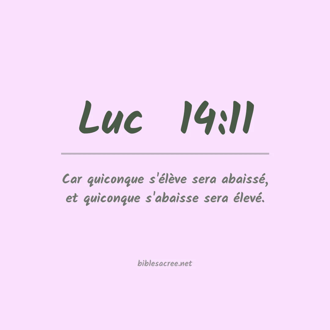 Luc  - 14:11