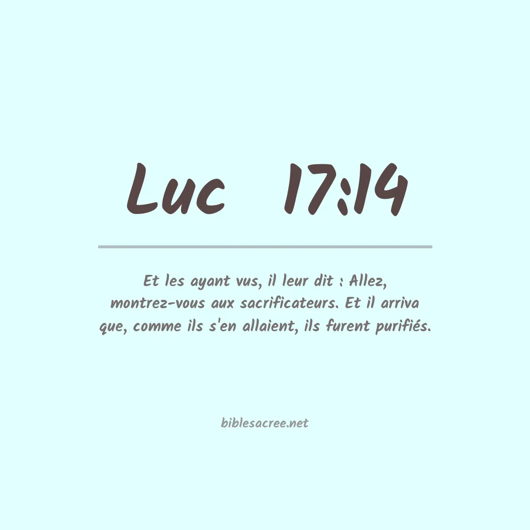 Luc  - 17:14