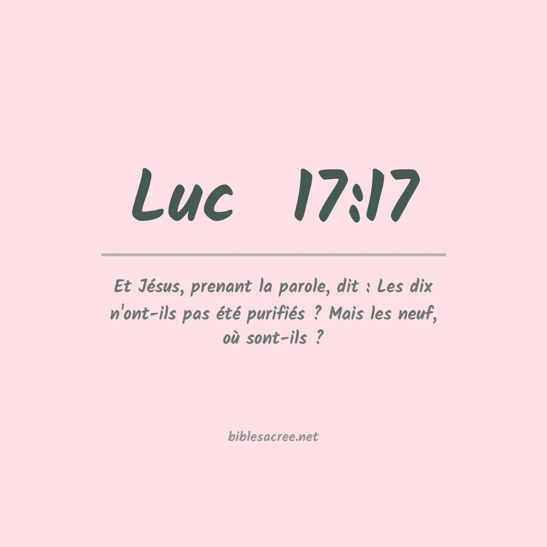 Luc  - 17:17