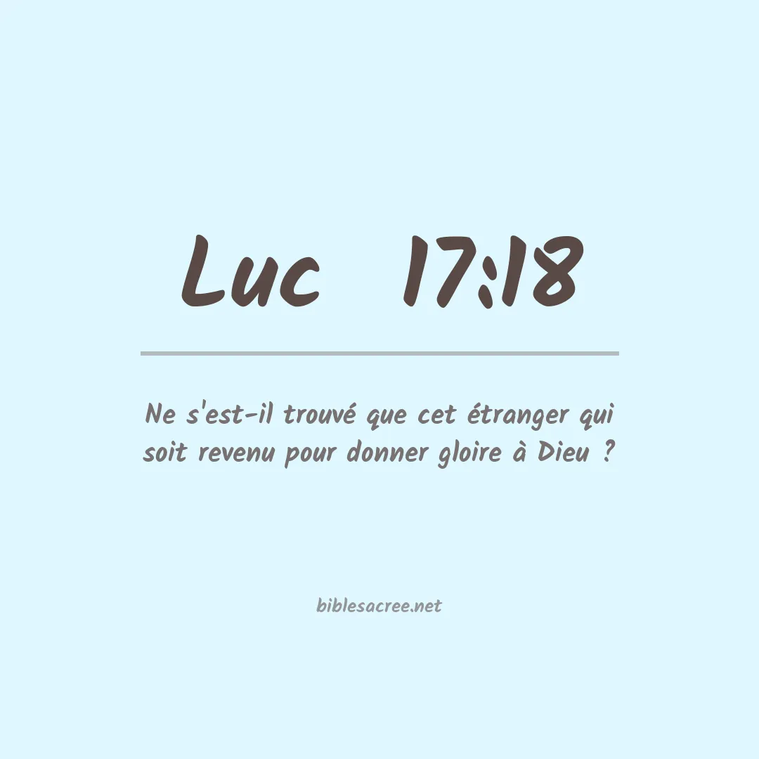 Luc  - 17:18
