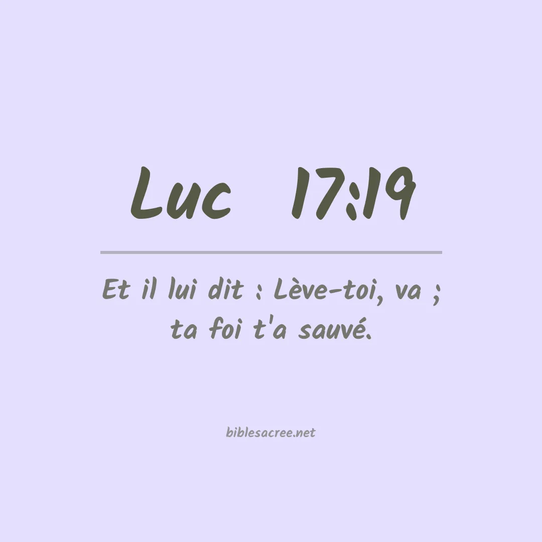 Luc  - 17:19