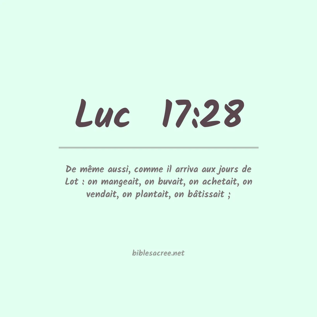 Luc  - 17:28