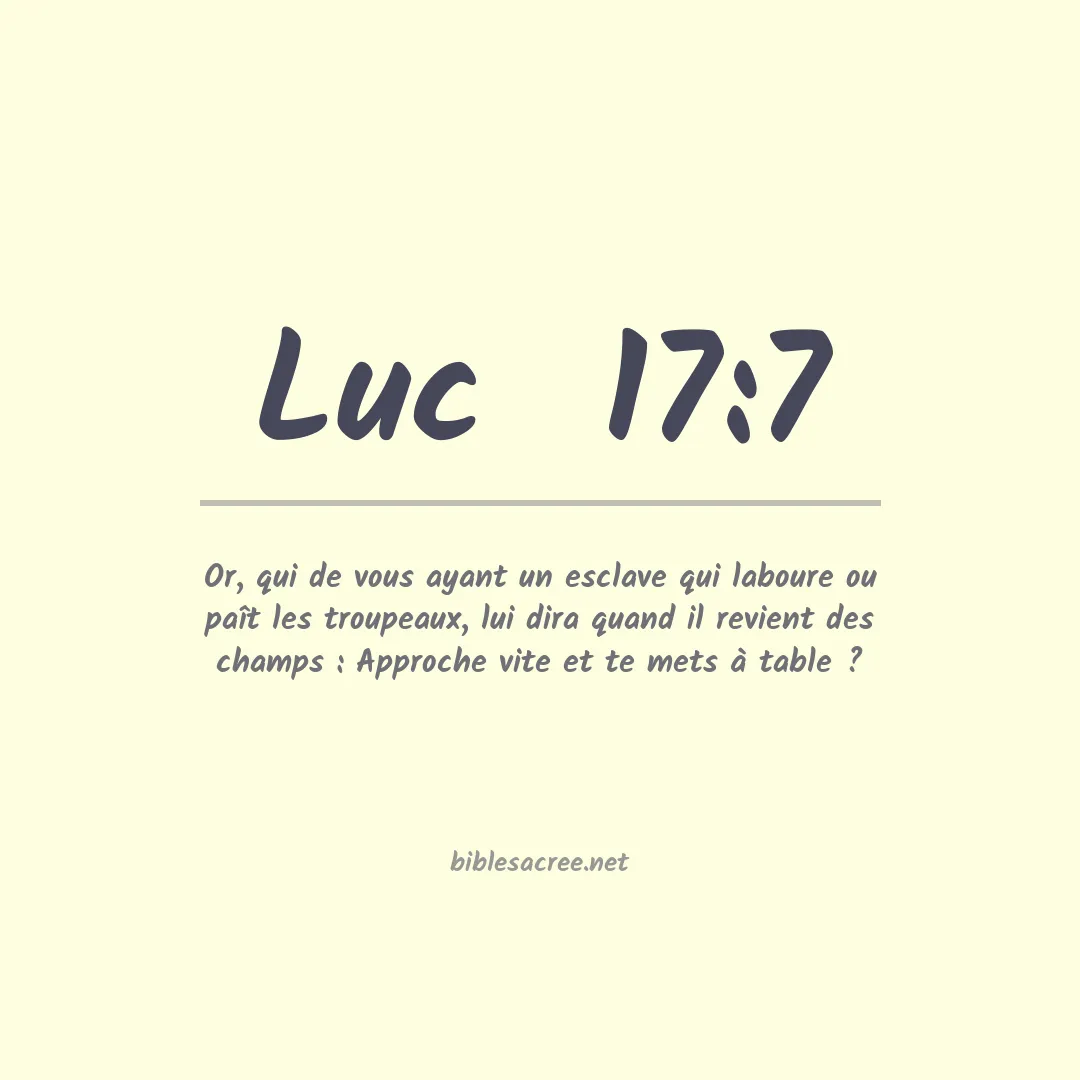 Luc - 17:7
