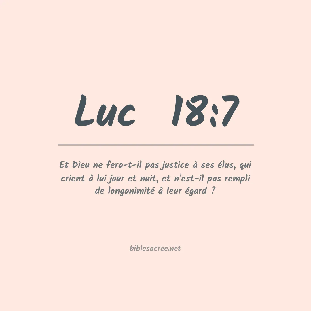 Luc  - 18:7