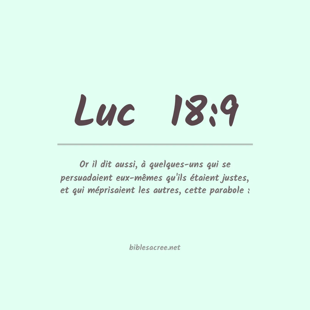 Luc  - 18:9